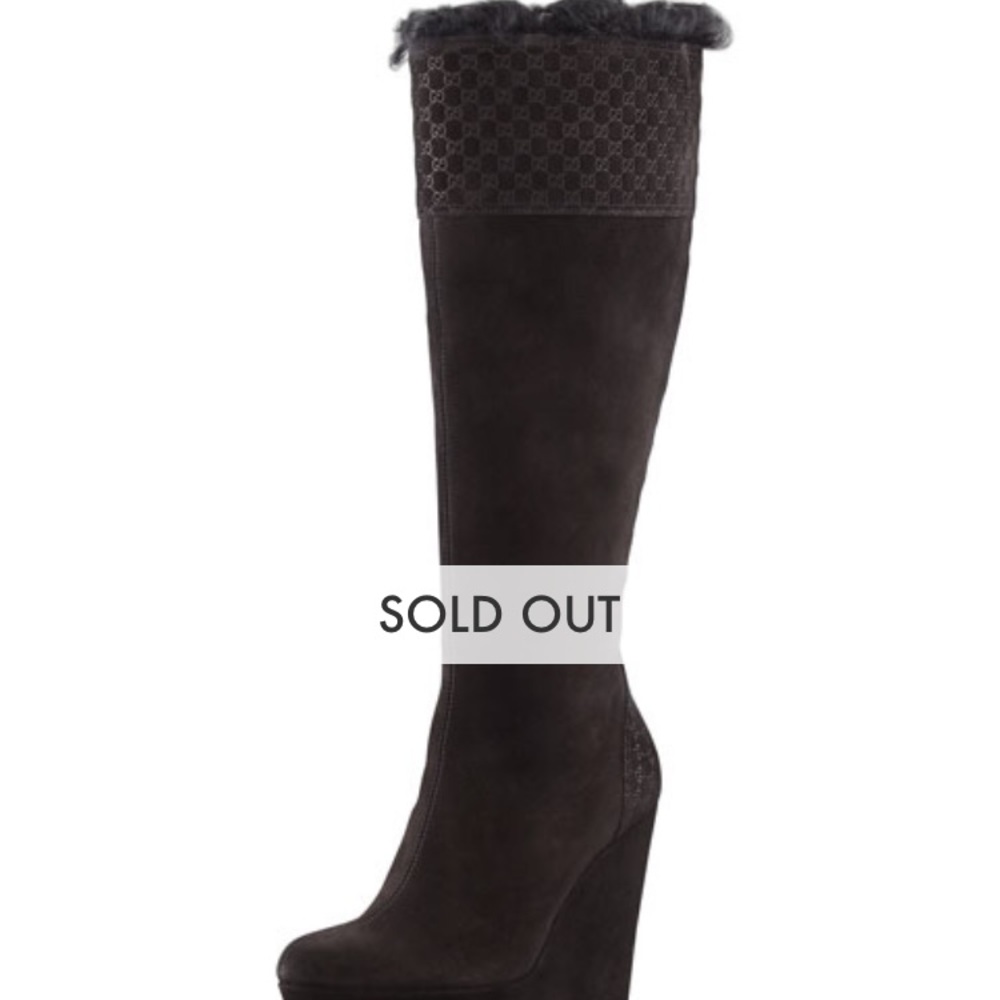 Black Gucci boots